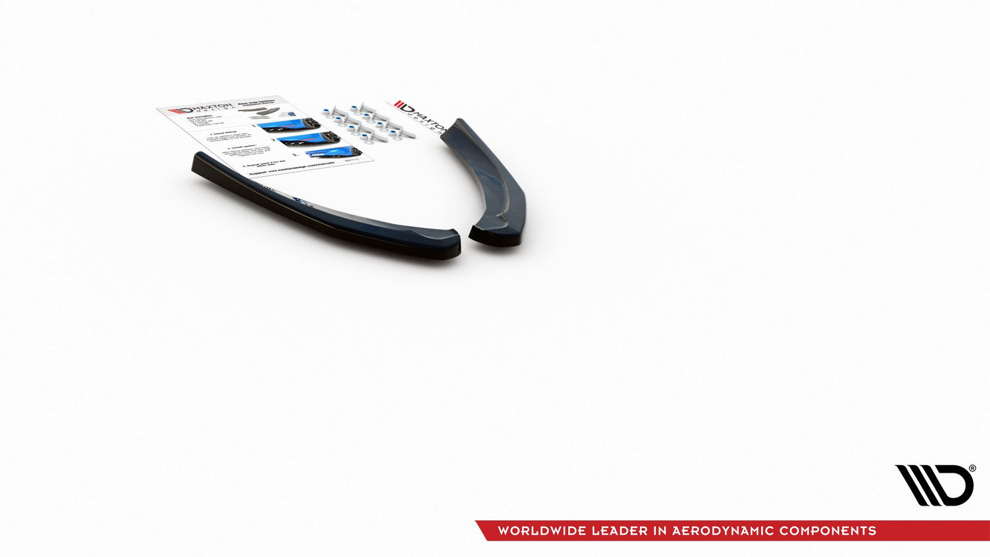 Heck Ansatz Flaps Diffusor für Fiat 124 Spider Abarth schwarz matt