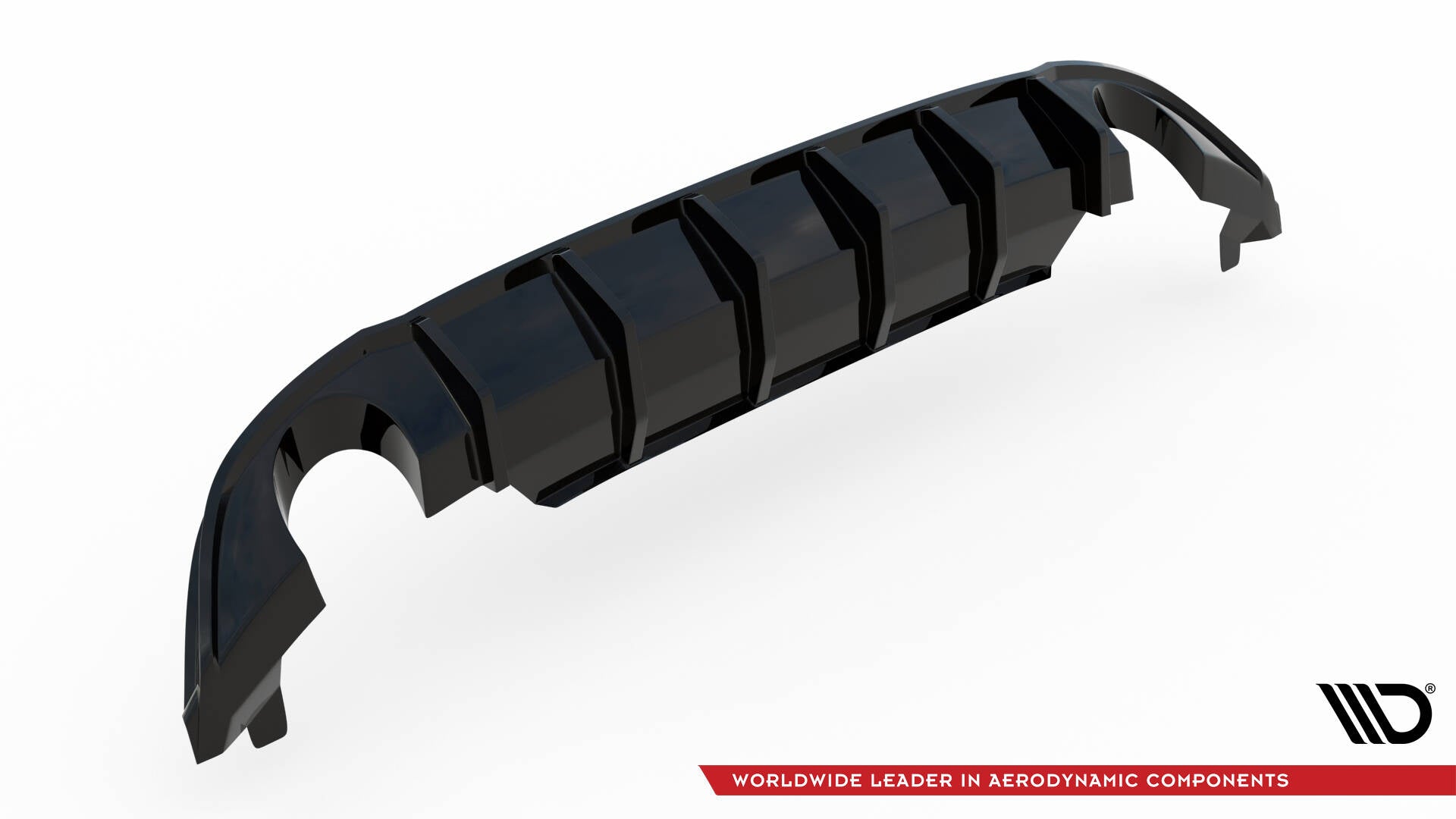 Diffusor Heck Ansatz für Volkswagen Jetta GLI Mk7 schwarz Hochglanz
