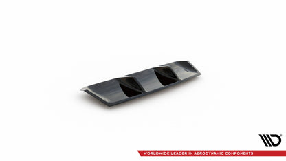 Diffusor Heck Ansatz V.1 für Skoda Superb Liftback / Combi Mk3 schwarz Hochglanz