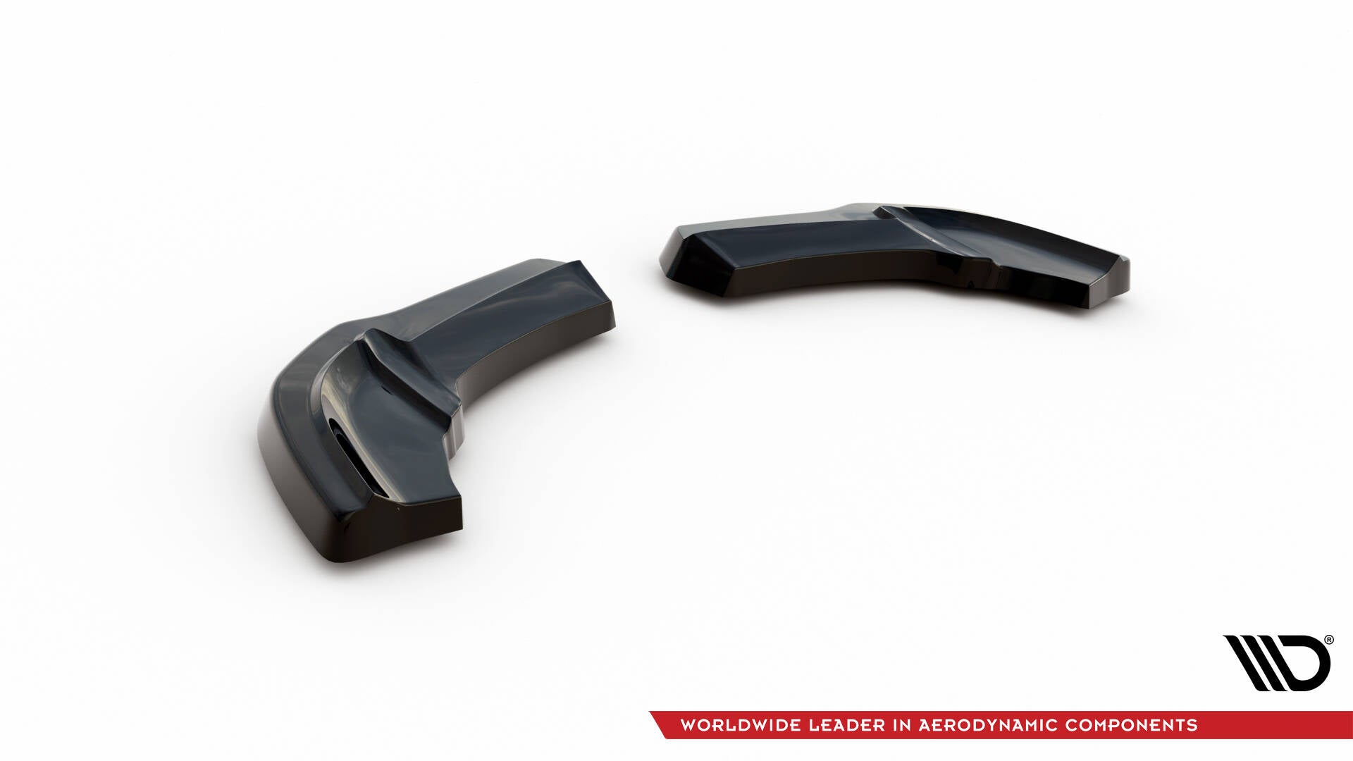 Heck Ansatz Flaps Diffusor für Mercedes A W176 AMG Facelift schwarz Hochglanz