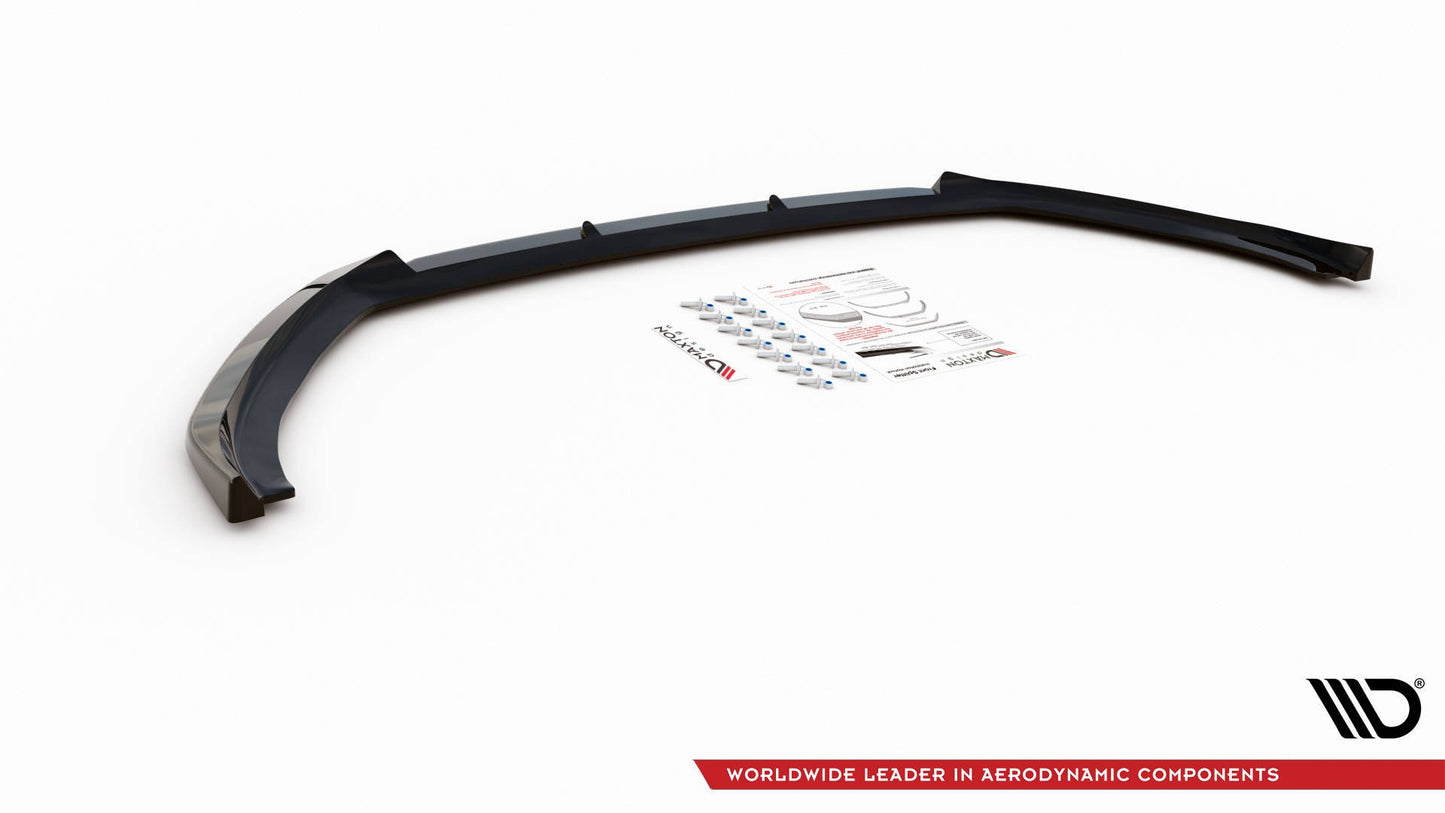Front Ansatz V.1 für Peugeot 2008 Mk2 schwarz Hochglanz