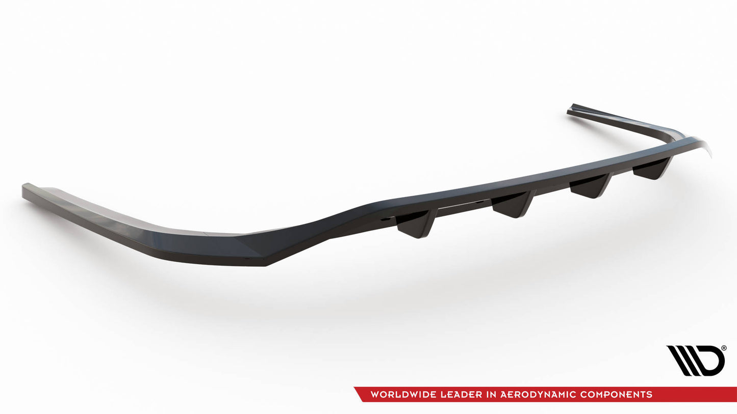 Mittlerer Cup Diffusor DTM Look Heck Ansatz für Lexus ES F Sport Mk7 schwarz Hochglanz