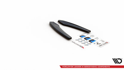 Heck Ansatz Flaps Diffusor für Audi S3 Limousine 8Y schwarz Hochglanz