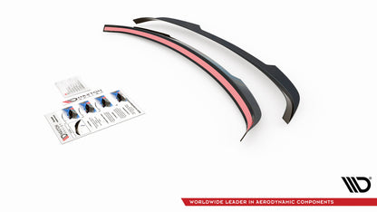 Spoiler CAP für Toyota Avensis Mk3 Facelift Wagon schwarz matt