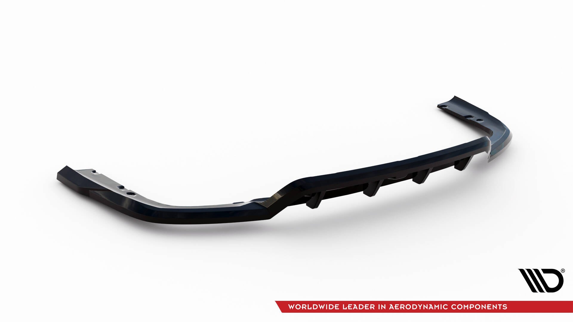 Mittlerer Cup Diffusor DTM Look Heck Ansatz für V.1 BMW X6 M-Paket G06 Facelift schwarz Hochglanz