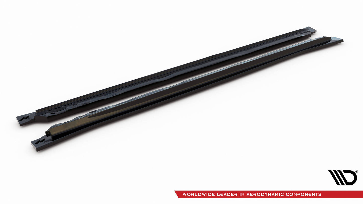 Seitenschweller Ansatz für VW Tiguan Allspace Mk2 schwarz Hochglanz