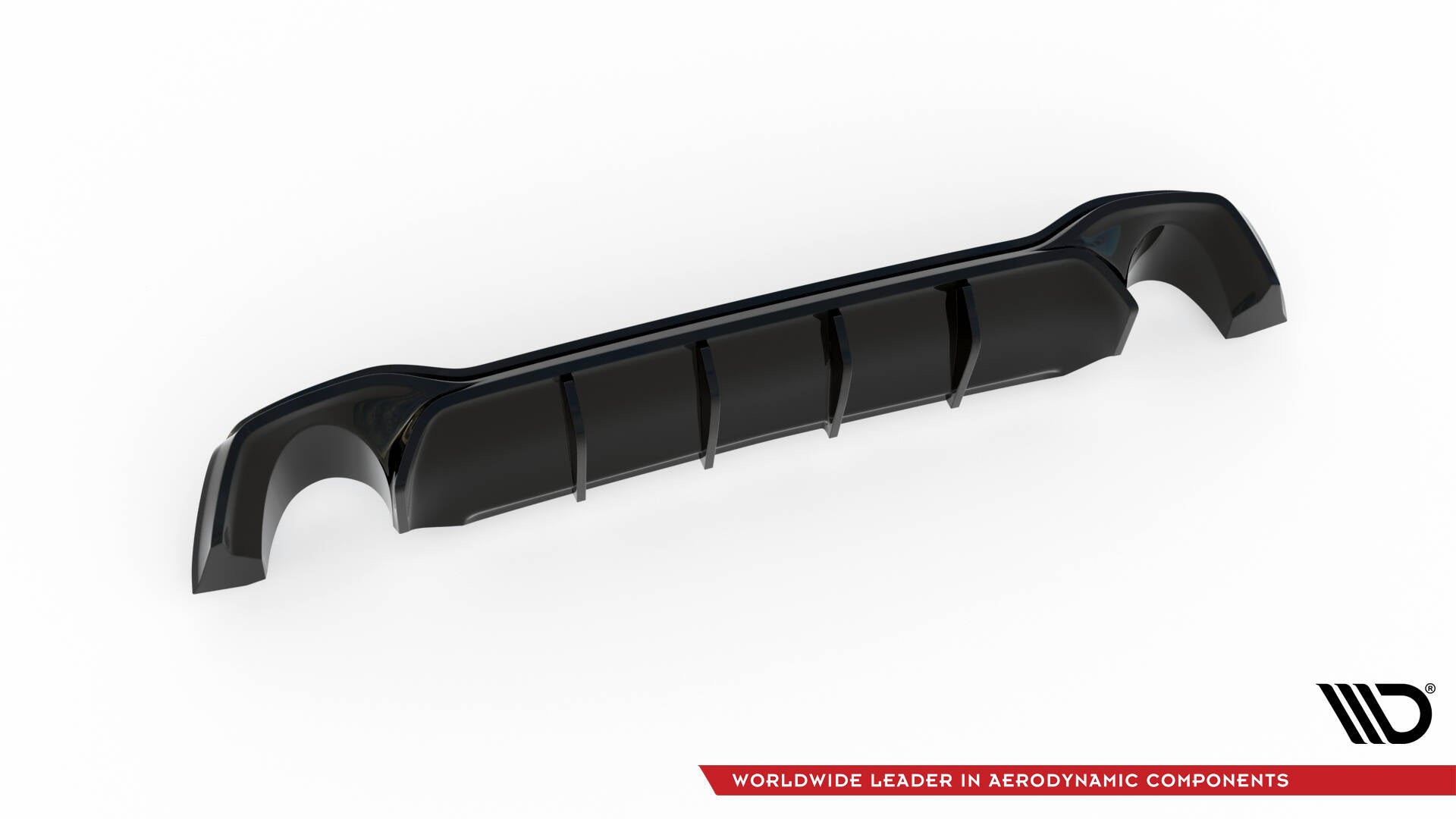Diffusor Heck Ansatz V.2 für Ford Focus Kombi ST Mk4 schwarz Hochglanz