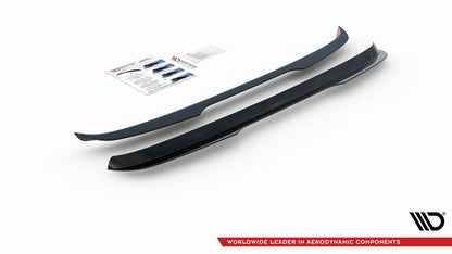 Spoiler CAP für VW Tiguan R / R-Line Mk2 Facelift schwarz Hochglanz