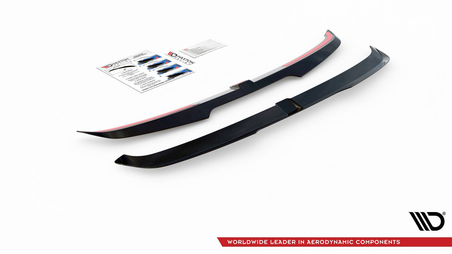 Spoiler CAP V.2 für Audi RS3 / S3 / A3 S-Line Sportback 8Y / 8Y Facelift schwarz Hochglanz