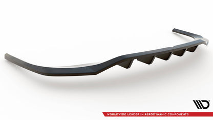 Mittlerer Cup Diffusor DTM Look Heck Ansatz für Bentley Continental GT Coupe Mk3 schwarz Hochglanz