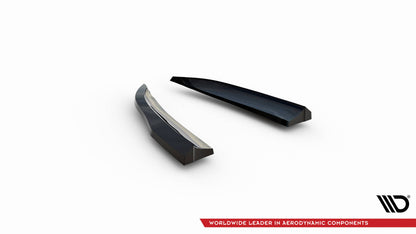 Heck Ansatz Flaps Diffusor für Porsche 718 Cayman GT4 RS 982c schwarz Hochglanz