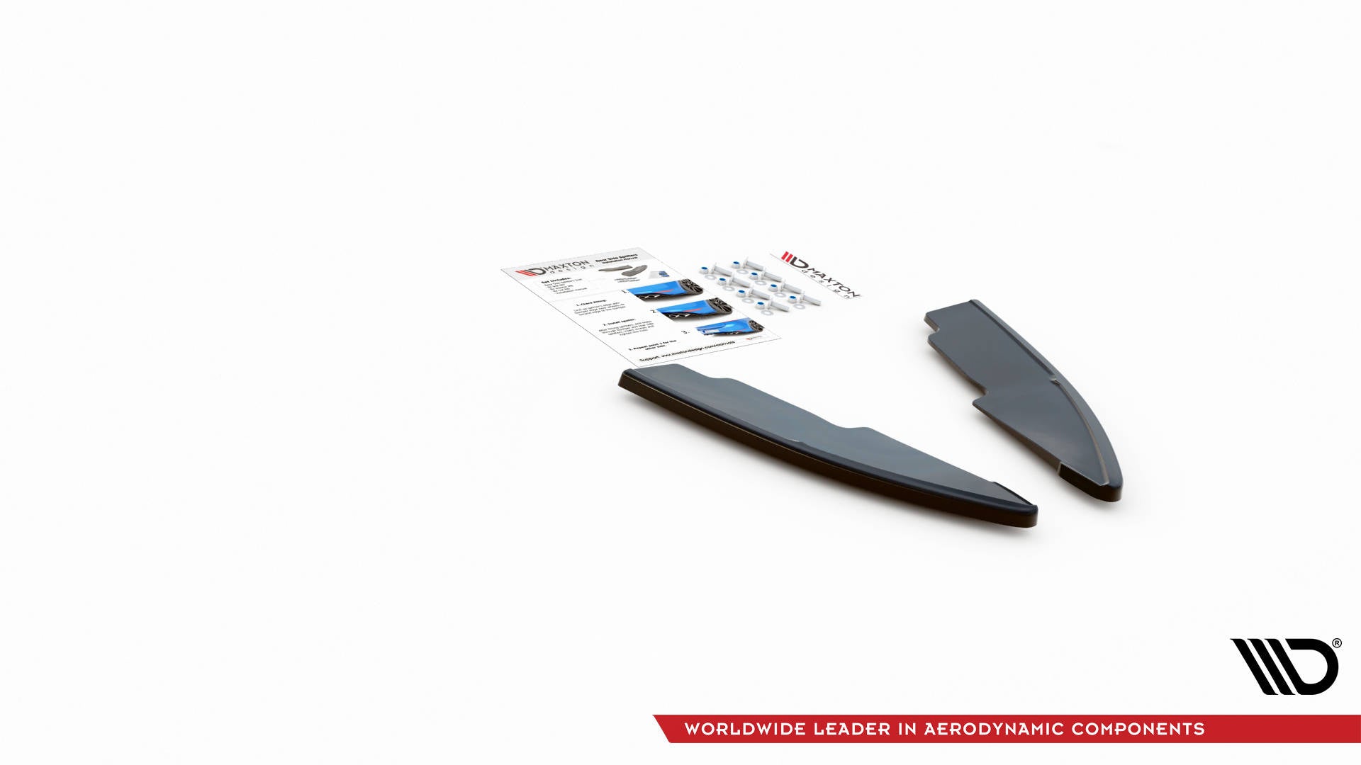 Heck Ansatz Flaps Diffusor für Ford Kuga ST-Line Mk3 Carbon Look