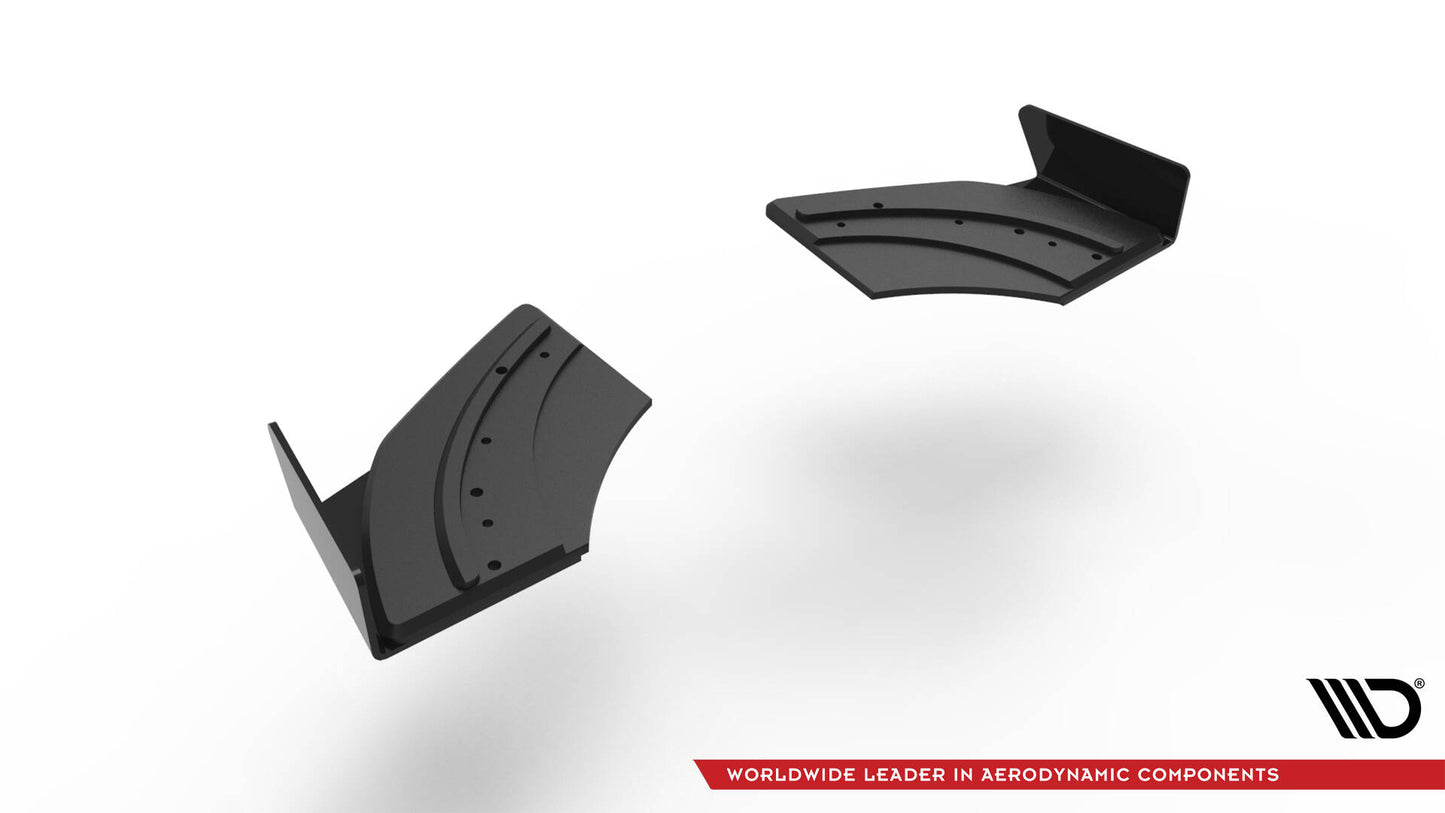 Street Pro Heck Ansatz Flaps Diffusor + Flaps für VW Scirocco R Mk3 schwarz Hochglanz