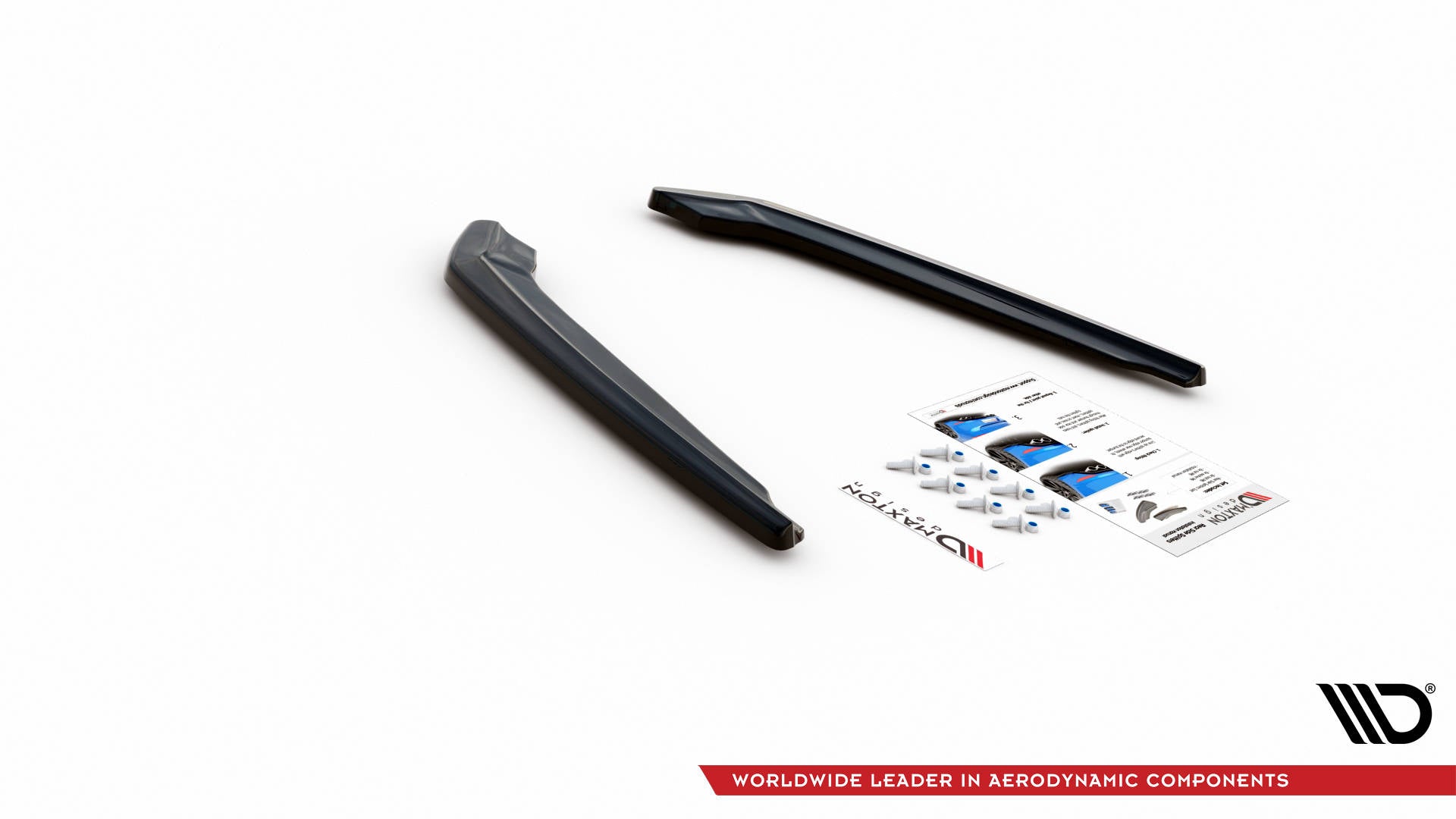 Heck Ansatz Flaps Diffusor für BMW M5 F90 schwarz Hochglanz