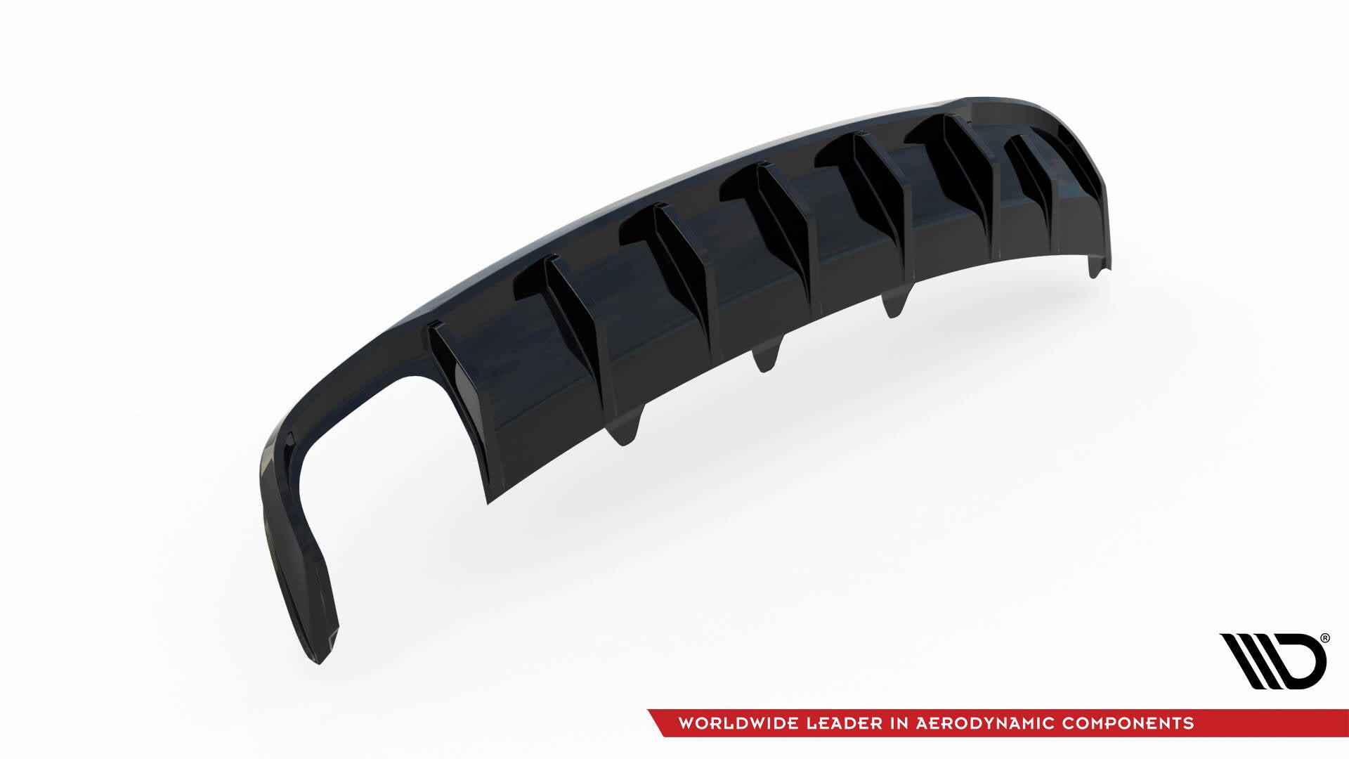 Diffusor Heck Ansatz für Audi A4 B8 Facelift (Doppelauspuff li.)