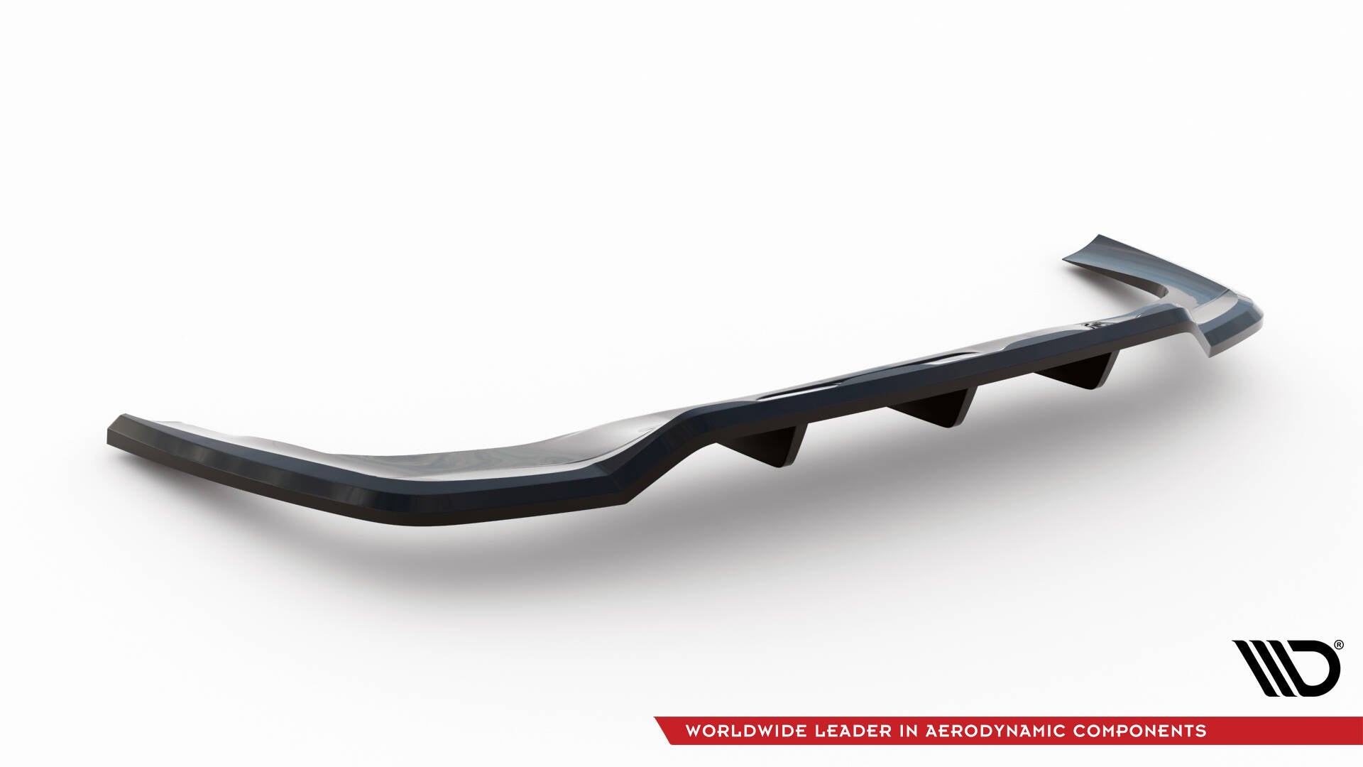 Mittlerer Cup Diffusor DTM Look Heck Ansatz für Mercedes-Benz GLC Coupe AMG-Line C254 schwarz Hochglanz