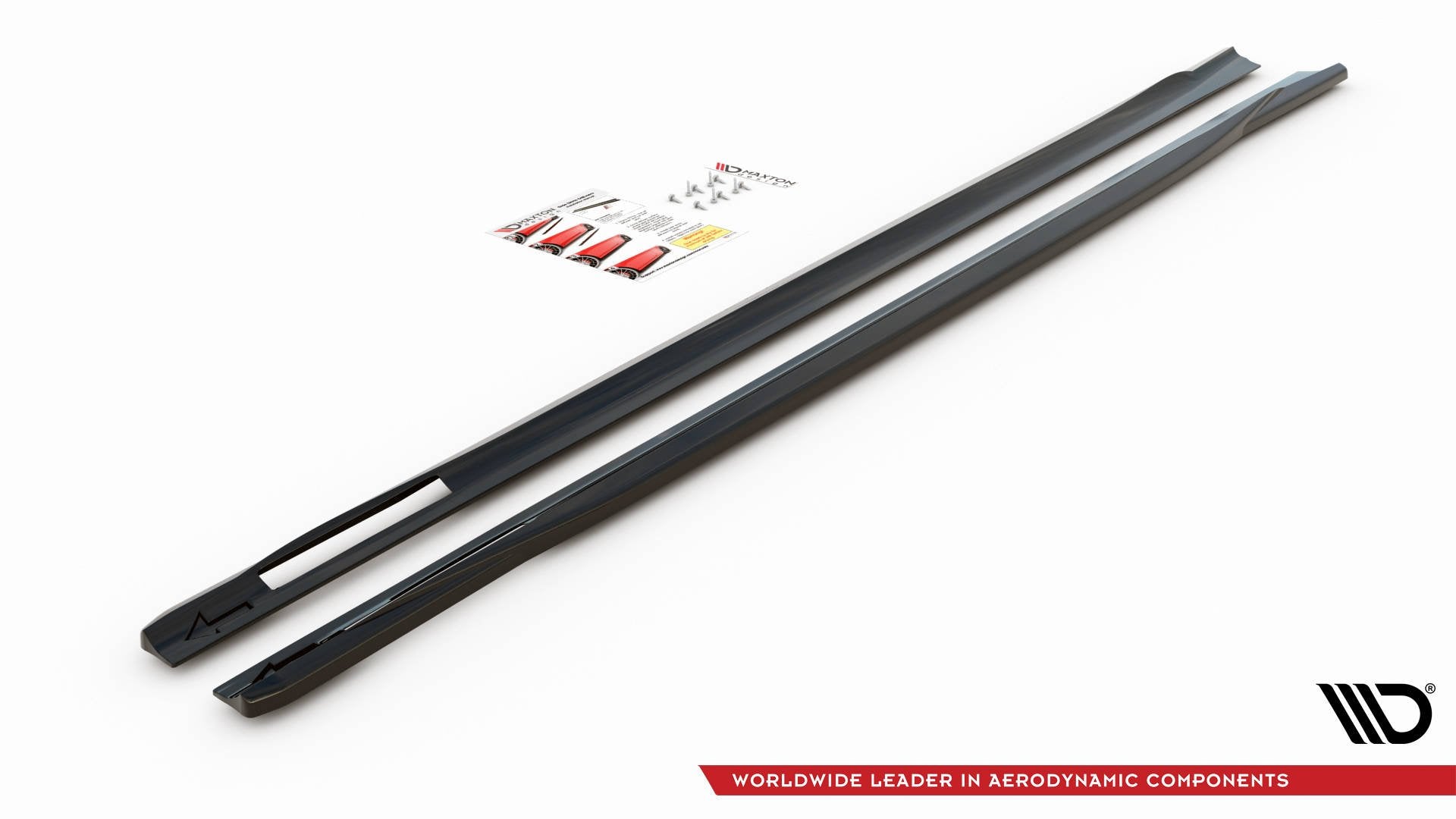 Seitenschweller Ansatz für V.3 für BMW 4er M-Paket / M440i G22 / G23 / G22 Facelift / G23 Facelift schwarz Hochglanz