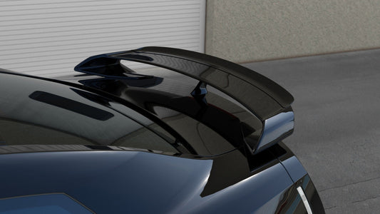 Spoiler CAP für NISSAN GT-R vor Facelift COUPE (R35-SERIES) (2007-2010) schwarz Hochglanz