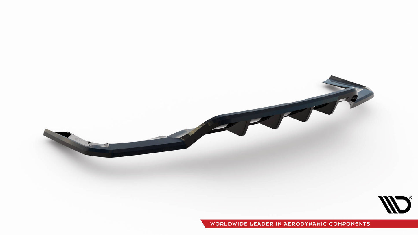 Mittlerer Cup Diffusor DTM Look Heck Ansatz für Maserati Levante Trofeo Mk1 schwarz Hochglanz