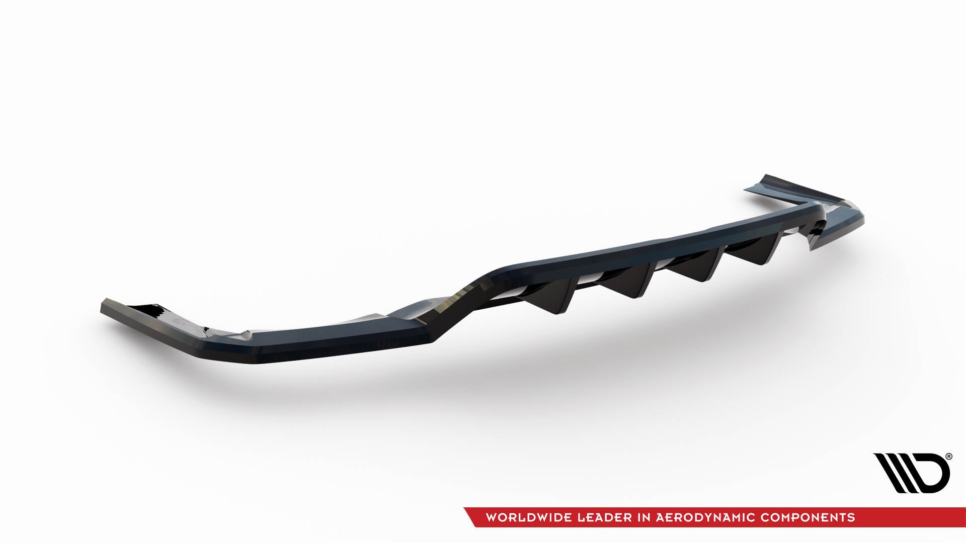 Mittlerer Cup Diffusor DTM Look Heck Ansatz für Maserati Levante Trofeo Mk1 schwarz Hochglanz