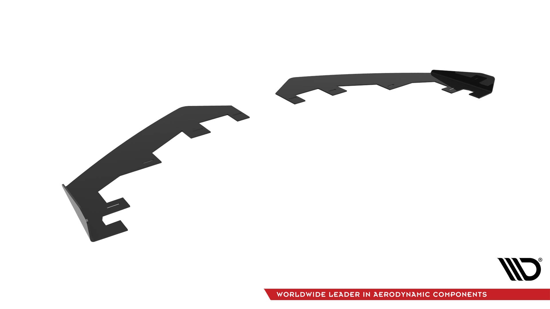 Front Stoßstange Flaps für Honda Civic Limousine Mk10 schwarz Hochglanz