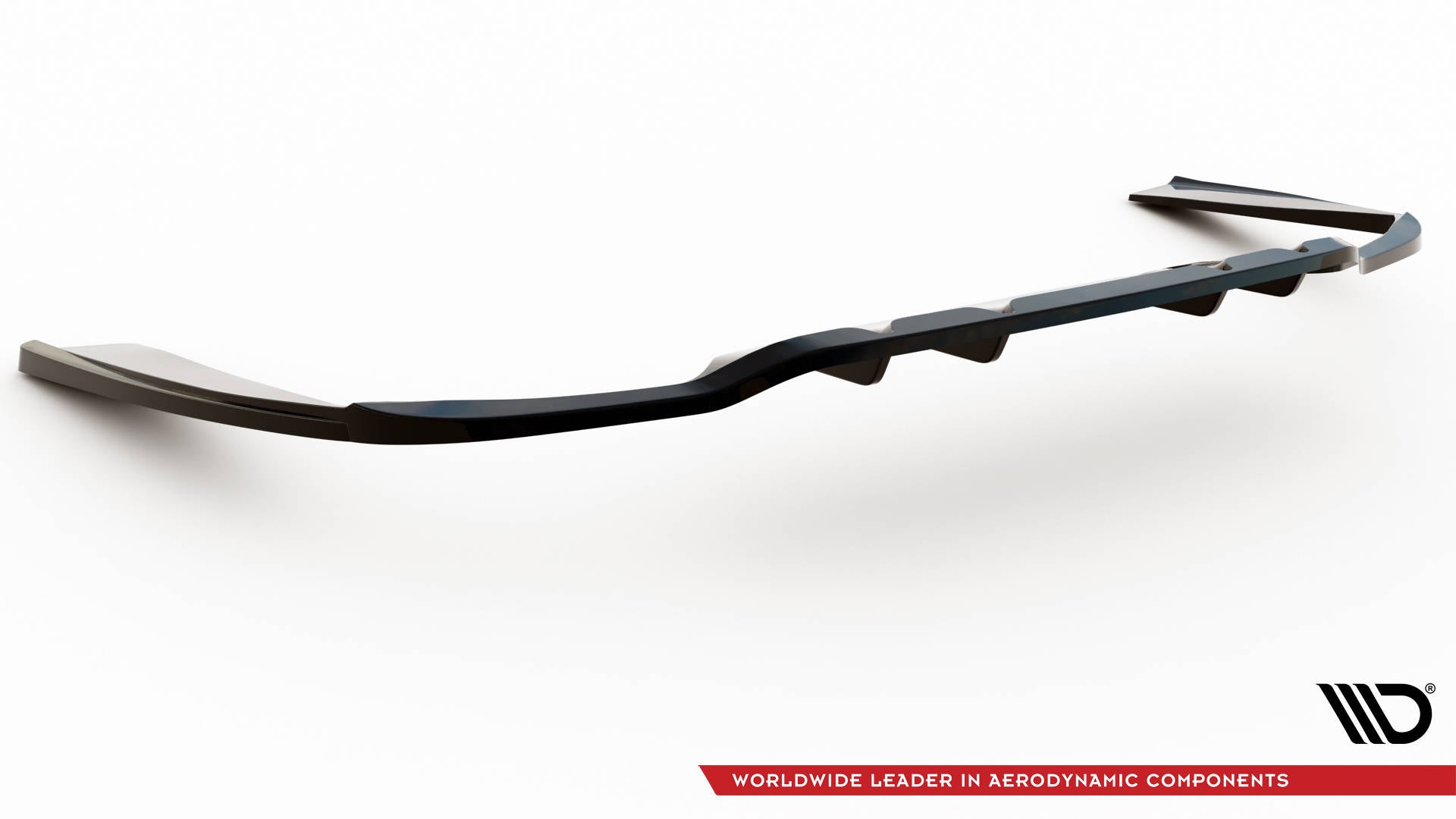 Mittlerer Cup Diffusor DTM Look Heck Ansatz für Mercedes-Benz C AMG-Line W205 Facelift schwarz Hochglanz