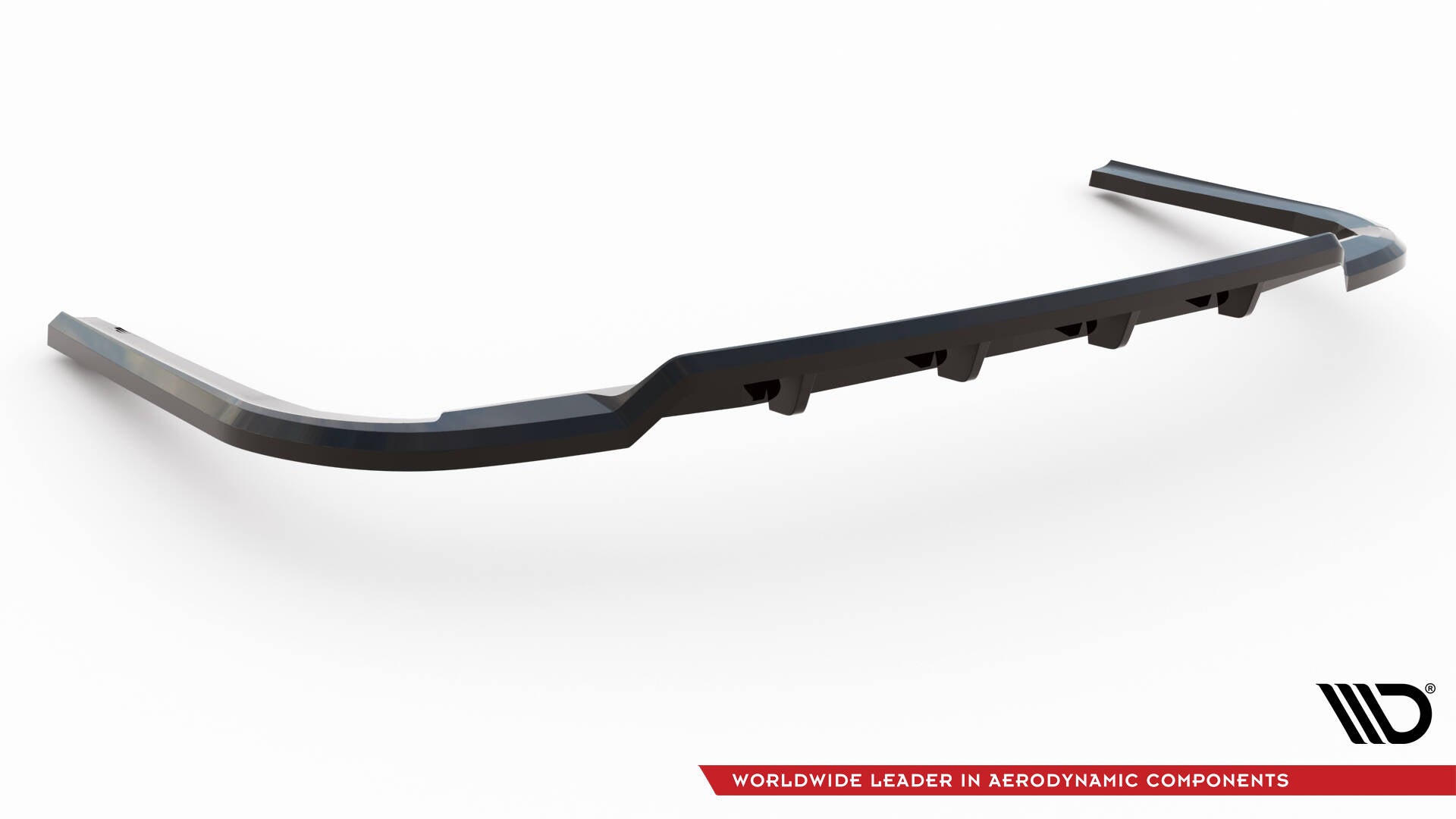 Mittlerer Cup Diffusor DTM Look Heck Ansatz für Citroen Jumpy L3 Mk3 schwarz Hochglanz