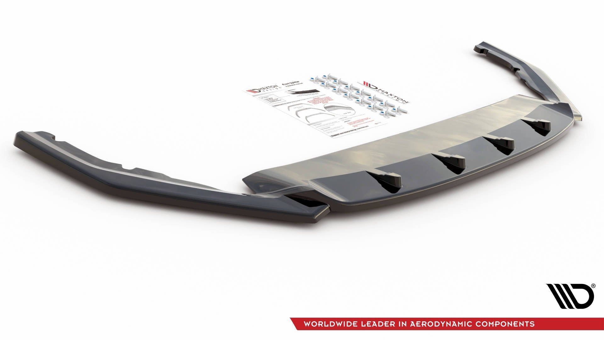 Front Ansatz V.3 für Skoda Octavia RS Mk4 schwarz Hochglanz