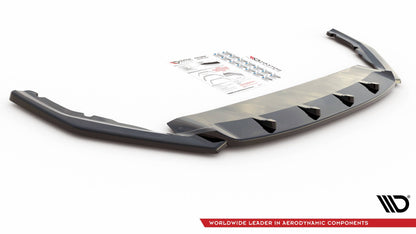 Front Ansatz V.3 für Skoda Octavia RS Mk4 schwarz Hochglanz