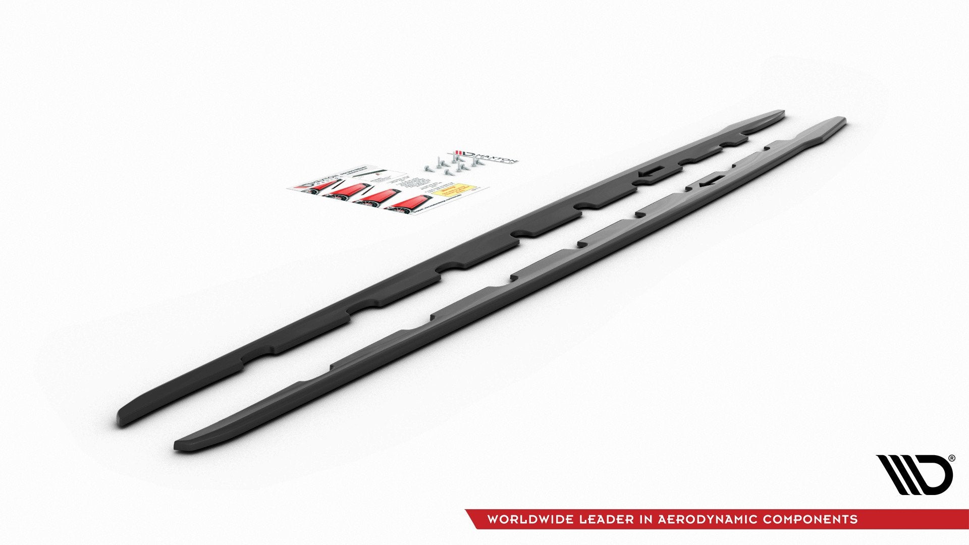 Seitenschweller Ansatz für V.2 für BMW 1er F40 M-Paket/ M135i  schwarz matt