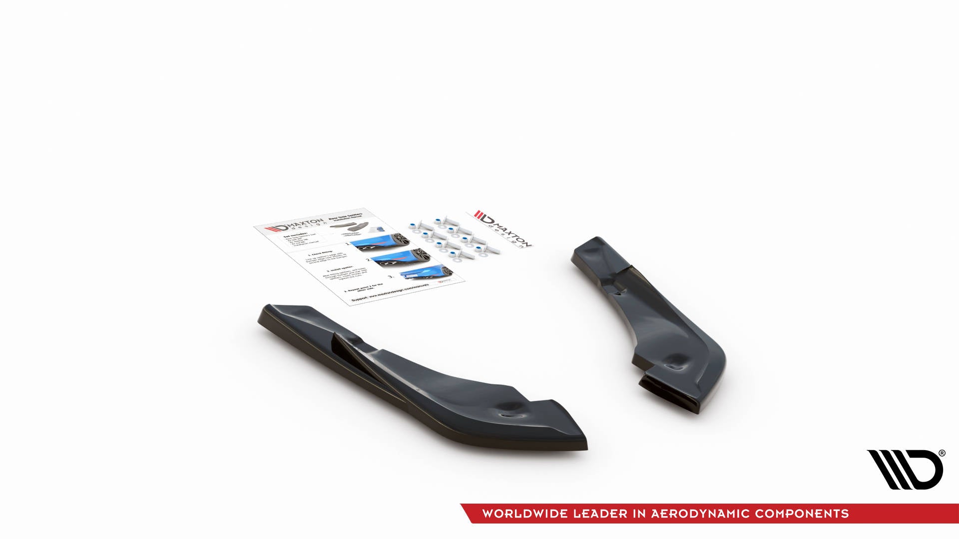 Heck Ansatz Flaps Diffusor V.3 für Toyota Supra Mk5 schwarz Hochglanz