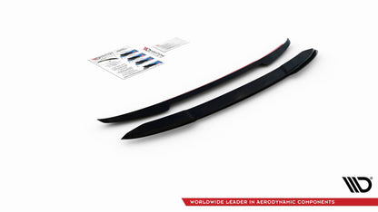Spoiler CAP V.2 für Audi S4 / A4 S-Line Avant B9  schwarz Hochglanz