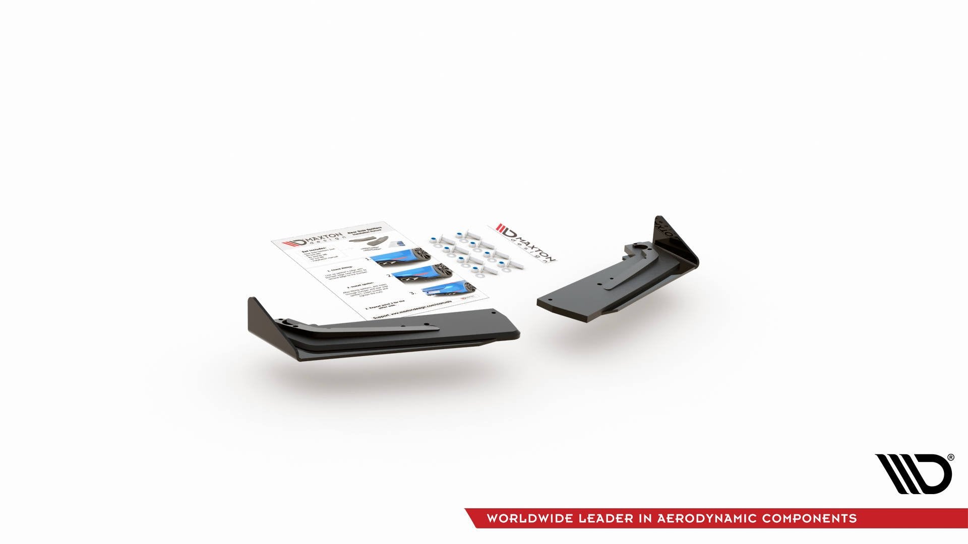 Street Pro Heck Ansatz Flaps Diffusor +Flaps für Toyota GR Yaris Mk4 schwarz Hochglanz