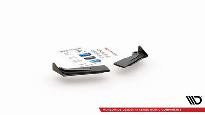 Street Pro Heck Ansatz Flaps Diffusor +Flaps für Toyota GR Yaris Mk4 schwarz Hochglanz