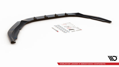 Front Ansatz V.2 für Volvo S60 R-Design Mk2 Facelift schwarz Hochglanz