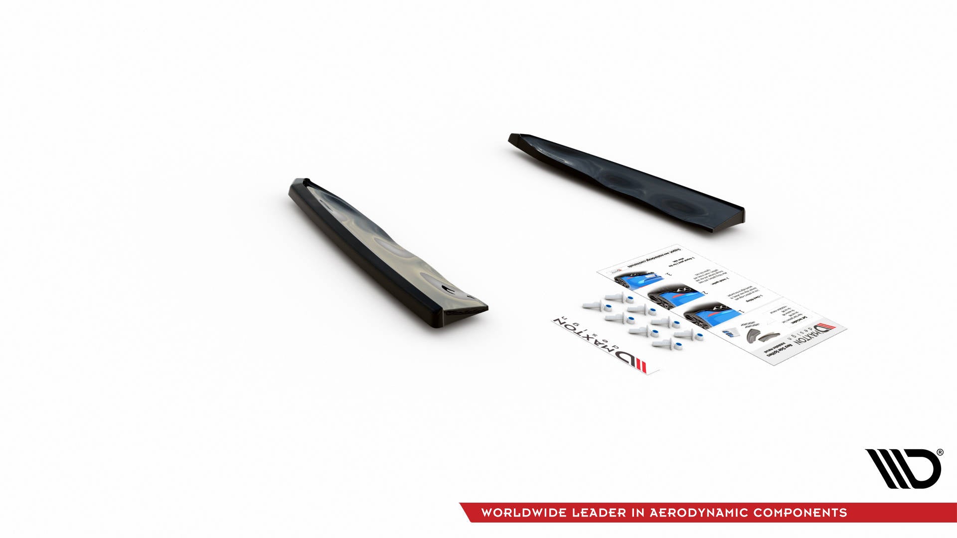 Heck Ansatz Flaps Diffusor für BMW X5M F95 schwarz matt