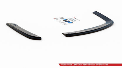 Heck Ansatz Flaps Diffusor für VOLKSWAGEN JETTA MK6 SEDAN vor Facelift schwarz Hochglanz