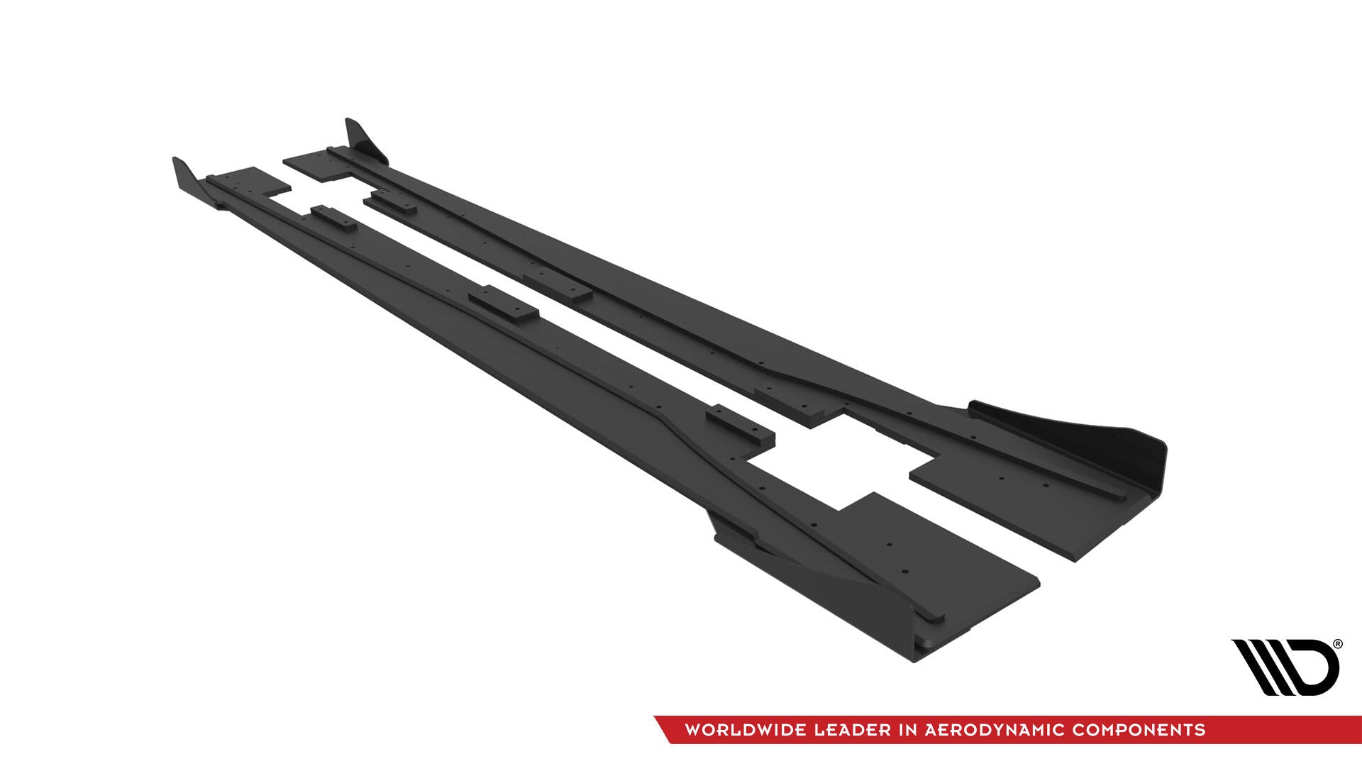 Street Pro Seitenschweller Ansatz für + Flaps Mercedes-Benz A 45 AMG W176 Facelift schwarz Hochglanz