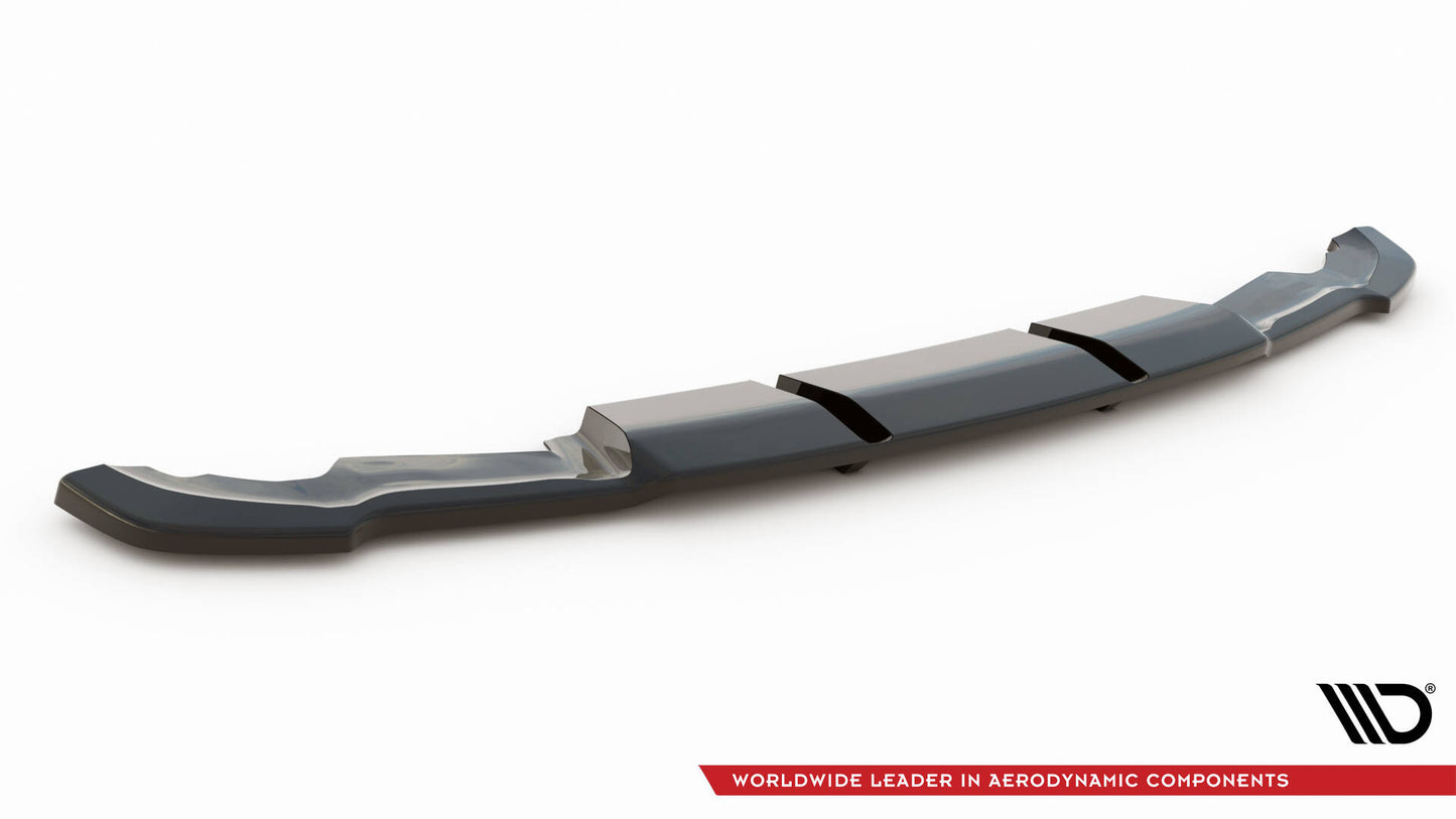 Mittlerer Cup Diffusor DTM Look Heck Ansatz für Renault Clio RS Mk4 schwarz Hochglanz