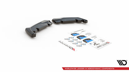 Heck Ansatz Flaps Diffusor V.1 für Toyota GR Yaris Mk4 schwarz Hochglanz
