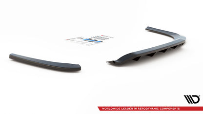 Mittlerer Cup Diffusor DTM Look Heck Ansatz für VW Passat CC schwarz Hochglanz
