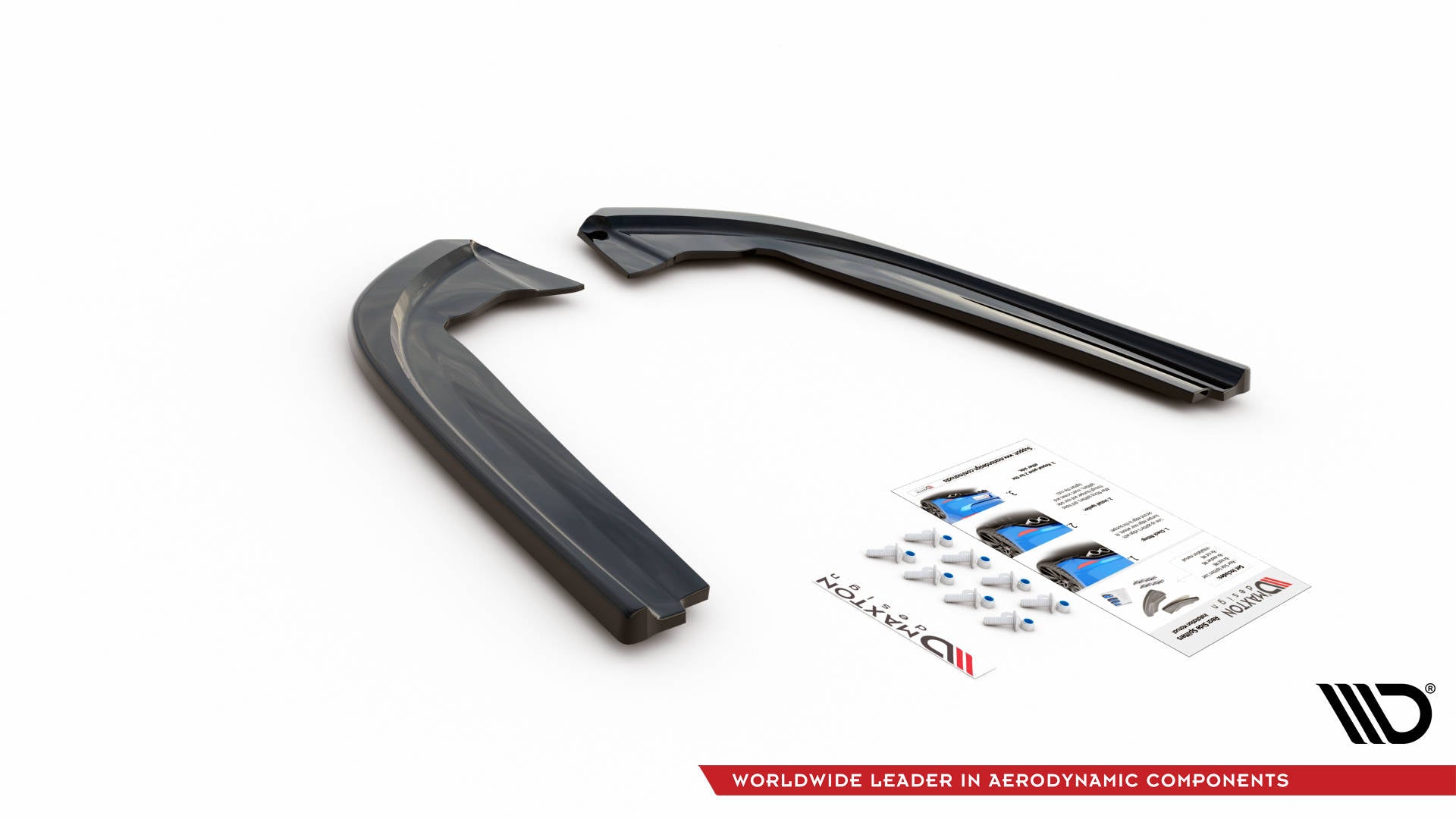 Heck Ansatz Flaps Diffusor V.1 für Ford Mondeo ST-Line Mk5 Facelift schwarz Hochglanz