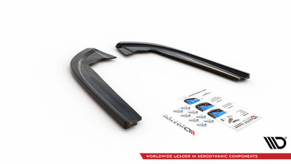 Heck Ansatz Flaps Diffusor V.1 für Ford Mondeo ST-Line Mk5 Facelift schwarz Hochglanz