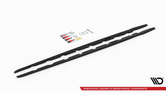 Seitenschweller Ansatz für V.2 für BMW 1er F40 M-Paket/ M135i  schwarz matt