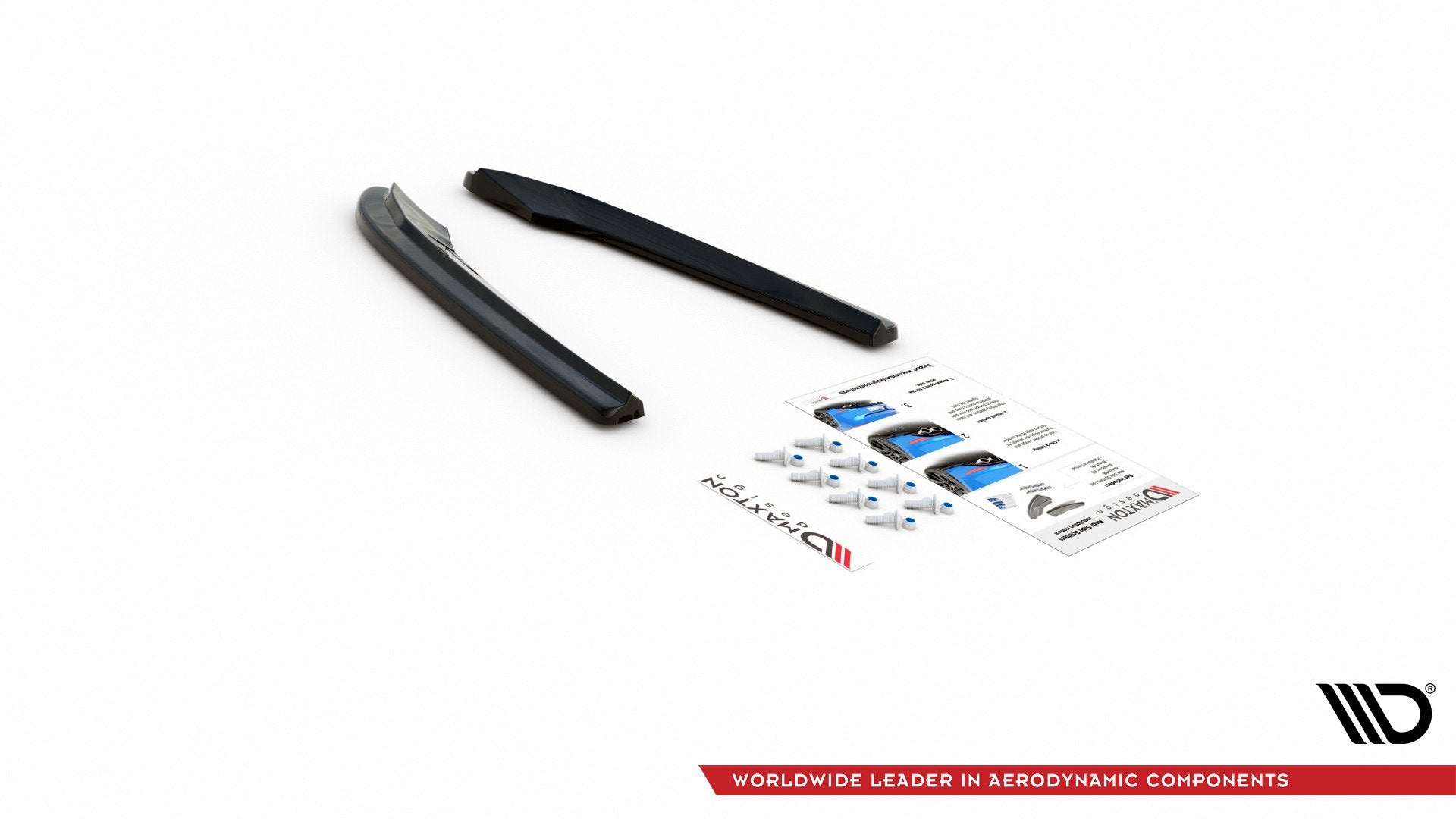 Heck Ansatz Flaps Diffusor für Audi S4 / A4 S-Line B8 Limousine schwarz Hochglanz