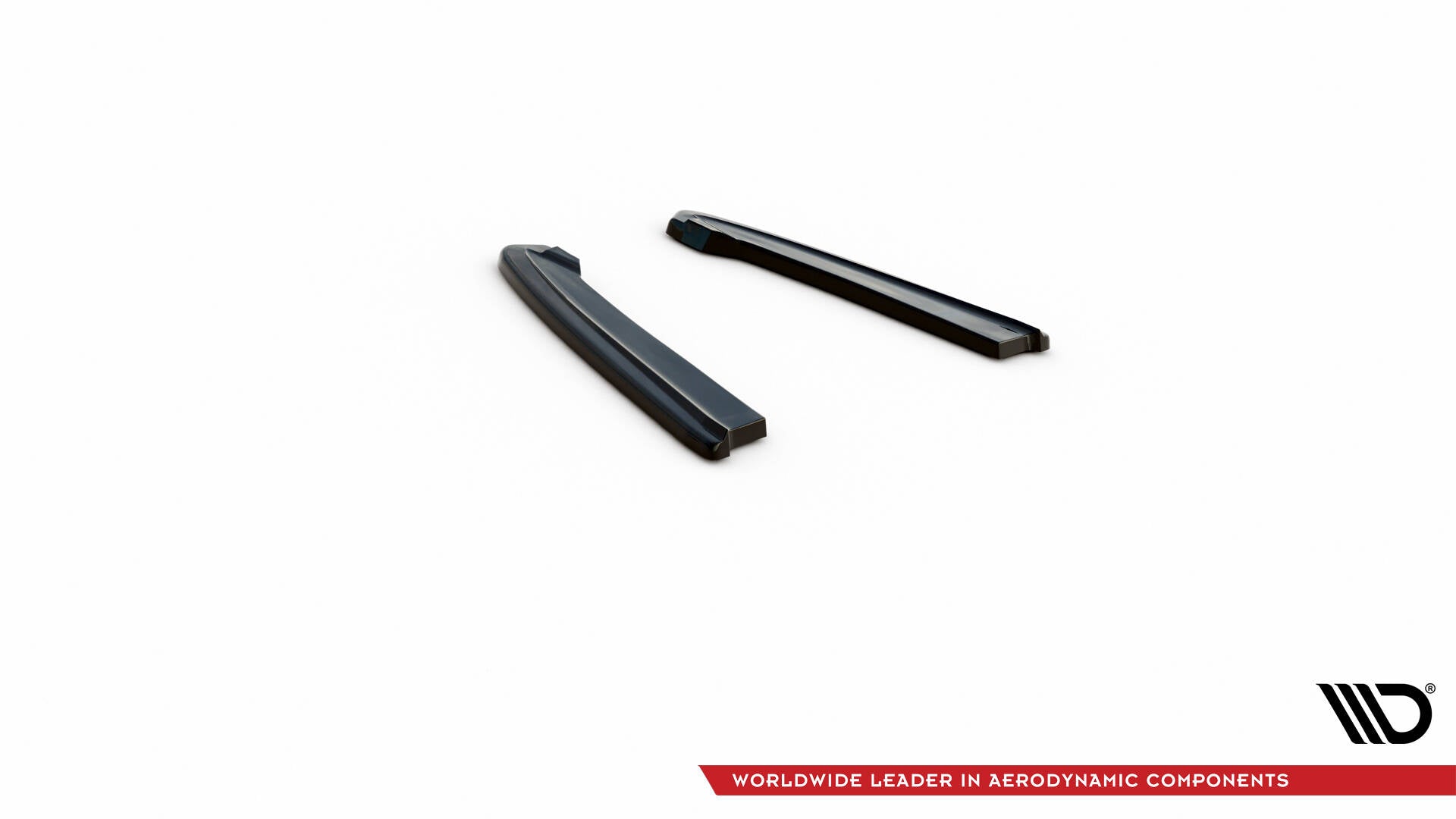 Heck Ansatz Flaps Diffusor für Audi RS4 B9 / B9 Facelift  schwarz Hochglanz