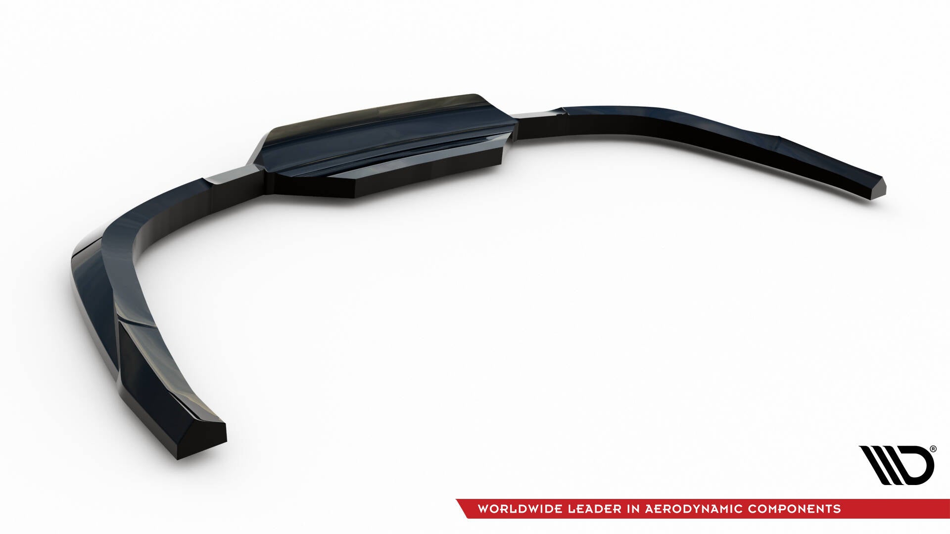 Mittlerer Cup Diffusor DTM Look Heck Ansatz für Jaguar F-Pace R-Sport Mk1 schwarz Hochglanz