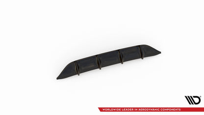 Diffusor Heck Ansatz für Mercedes-Benz CLS AMG-Line C257 schwarz Hochglanz