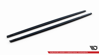 Seitenschweller Ansatz für VW Golf GTI / GTE / GTI Clubsport / GTD / R-Line Mk8 schwarz Hochglanz