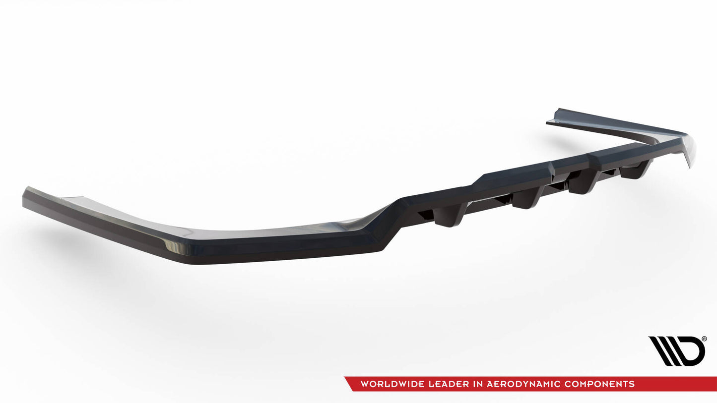 Mittlerer Cup Diffusor DTM Look Heck Ansatz für BMW 7 M-Paket G70 schwarz Hochglanz